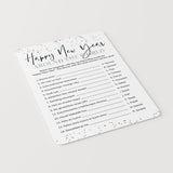 Happy New Year Language Game With Answer Key Printable