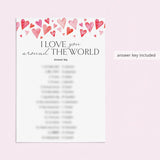 I Love You In Different Languages Game Digital Download