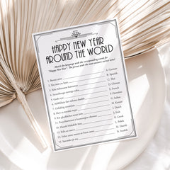 Gatsby New Year's Eve Party Games and Activities Bundle Printable ...