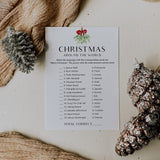 Simple Christmas Game Around The World Printable