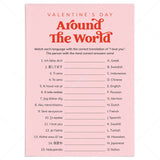 Valentine's Day Game I Love You Around The World Printable by LittleSizzle