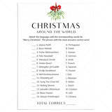 Simple Christmas Game Around The World Printable by LittleSizzle