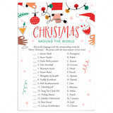 Christmas Around The World Game with Answer Key Printable by LittleSizzle