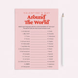 Valentine's Day Game I Love You Around The World Printable by LittleSizzle
