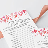 I Love You In Different Languages Game Digital Download