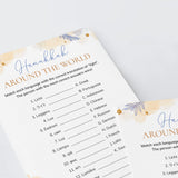 Hanukkah Table Game Card Around The World Printable