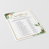 Christmas Dinner Party Trivia Games Printable