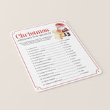 Christmas Family Game with Answer Key