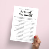 Happy Birthday Around The World Birthday Party Game Printable