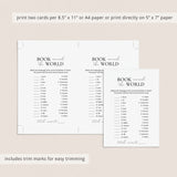 Bookclub Game Book Around The World with Answer Key Printable