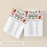 Merry Christmas Around The World Printable Game Card