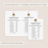 Simple Christmas Game Around The World Printable