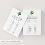 Printable Family Around The World Game with Answers