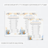 Hanukkah Table Game Card Around The World Printable