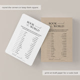 Bookclub Game Book Around The World with Answer Key Printable