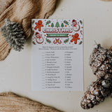 Merry Christmas Around The World Printable Game Card