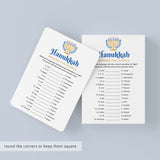 Printable Hanukkah Game Around The World with Answer Key