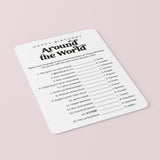 Happy Birthday Around The World Birthday Party Game Printable