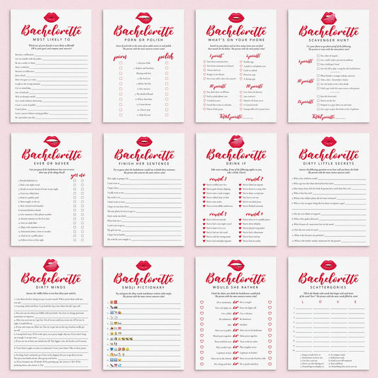 Bachelorette Party Games Bundle Digital Download by LittleSizzle