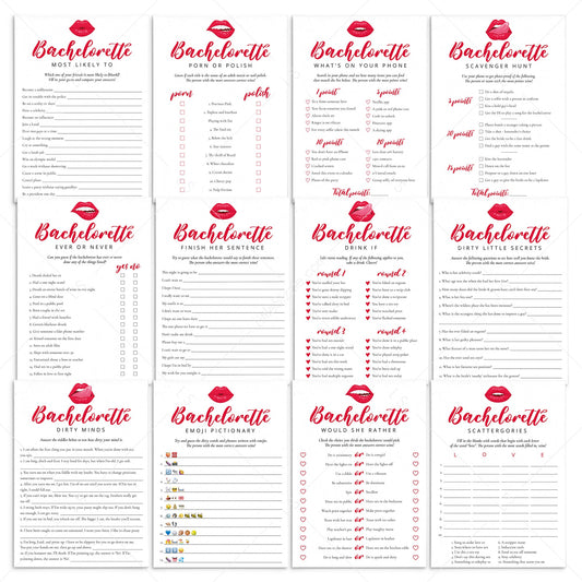 Bachelorette Party Games Bundle Digital Download by LittleSizzle