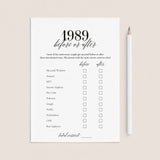 Married in 1989 35th Wedding Anniversary Party Games Bundle