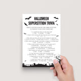 Black Halloween Trivia Quiz Questions and Answers Printable