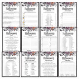 Gothic Halloween Party Games Bundle Printable by LittleSizzle
