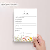 Printable Mothers Day Game Bundle with Wildflowers