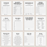 Born in 1946 80th Birthday Party Games Bundle For Men by LittleSizzle