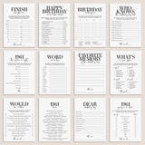 Born in 1961 65th Birthday Party Games Bundle For Men by LittleSizzle