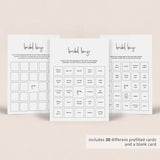 Minimalist Bridal Shower Games Bundle Printable