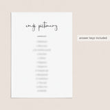 Minimalist Bridal Shower Games Bundle Printable