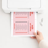 Bride or Groom Questions Pink and Red Bridal Shower Game