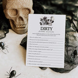 Bride or Die Bachelorette Party Games Bundle Black Floral Skull