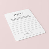 Bucket List Cards for Her Birthday Printable