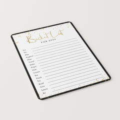 New Years Bucket List for 2024 Printable
