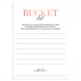 Printable Birthday Bucket List Card for Women by LittleSizzle
