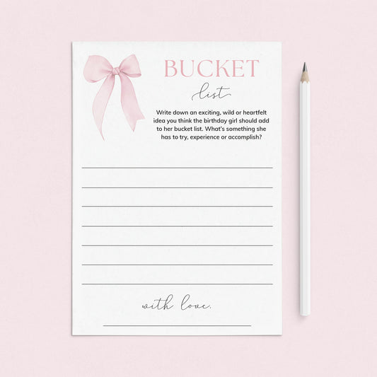 Birthday Bucket List Cards for Her Printable by LittleSizzle
