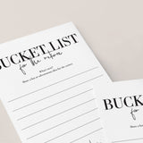 Retirement Bucket List Cards Printable