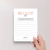 Printable Birthday Bucket List Card for Women