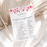Valentine Candy Match with Answers PDF Digital Download