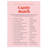 Valentine's Day Candy Match Game with Answer Key Digital Download by LittleSizzle