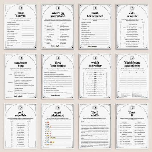 To The Moon and Bach Party Games and Activities Printable by LittleSizzle
