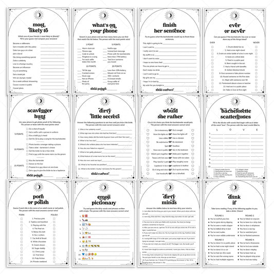 To The Moon and Bach Party Games and Activities Printable by LittleSizzle