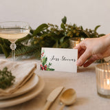 Christmas Table Decor Printable Place Card Template