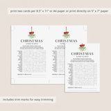 Christmas Word Search Printable with Hidden Message