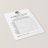 Christmas Word Search Printable with Hidden Message