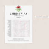 Christmas Word Search Printable with Hidden Message