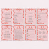 Wavy Border Bachelorette Party Games Pack Printable by LittleSizzle