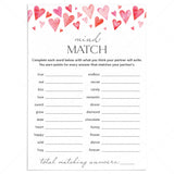 Date Night Game for Couples Mind Match by LittleSizzle